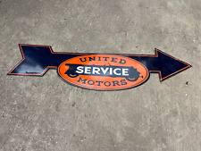 RARE PORCELAIN UNITED ENAMEL SIGN 60 INCHES picture