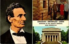 Abraham Lincoln's Memorial Hodgenville Kentucky Postcard picture