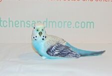 Blue Turquoise PARAKEET / BUDGIE Bird Resin Plastic 6 Inches Long picture
