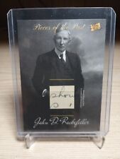 2018 Pieces Of The Past John D Rockefeller Handwritten Relic Card picture