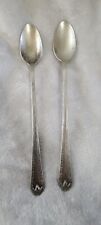 NS Co. EPNS National Company Silver-plated Ware Set Lot 2 Long Iced Tea Spoons picture