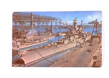 Vintage USS Missouri BB63 USN Battleship Ship Plastichrome Postcard Unposted picture