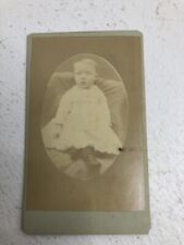 Vintage Antique CDV Geo Whilson Baby Photo 3.75” picture
