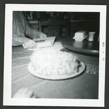 Blurry Birthday Cake Hand Out of Frame Vintage Photo Snapshot 1960s Abstract picture