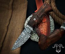 RHA-11 Custom Hand Forged Damascus Steel Hunting Fixed Blade Skinner EDC Knife picture