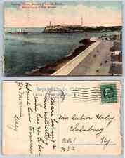 Vintage Postcard - Morro, Malecon y Avenida Maceo.Morro Castle & Gulf Avenue. picture