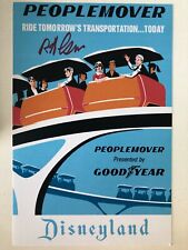 Disneyland Monorail People Movers Print, signed by designer & Legend Bob Gurr picture