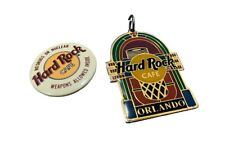 Vintage Hard Rock Cafe Pin Keychain Orlando Florida Restaurant Collectible picture