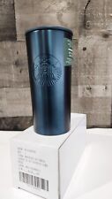 Gorgeous 12 oz Teal Green Starbucks Tumbler Stainless Steel Hot & Cold Drinks picture