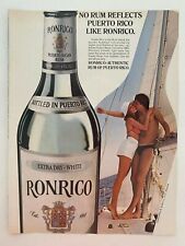Ronrico Puerto Rican Rum Extra Dry-White Vintage 1984 Print Ad picture