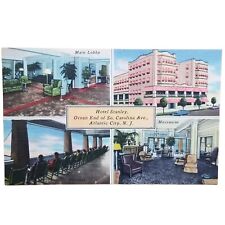 Hotel Stanley Atlantic City New Jersey NJ Multiview Advertising Postcard Vtg Ad picture