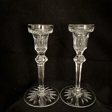 2 Vintage Rogaska Fine Crystal Candlesticks Candle Holders Richmond Pair Sm 6