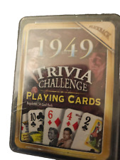 NEW 1949 Trivia Challenge Playing Cards 75th Birthday Gift picture