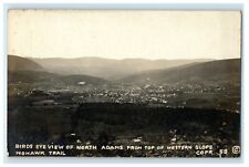 c1921 Bird's Eye View North Adams, Mohawk Trail, New York NY RPPC Photo Postcard picture