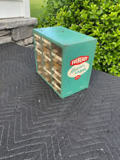 Vintage Eveready Miniature Lamps Metal Hardware Store Display Cabinet picture