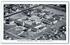 c1940's Aerial View Of Kansas Masonic Home Wichita Kansas KS Unposted Postcard picture
