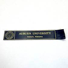 AUBURN UNIVERSITY Leather Fringe Bookmark.  Very Rare Auburn, Alabama picture