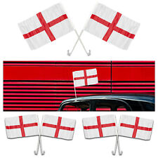 England Car Flags for Car Window World Cup Sports- St Georges Car Flag 1-20Pack picture