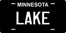 Minnesota Black White Custom Personalized License plates Auto Bike Motorcycle picture