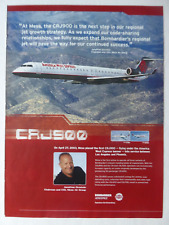 9/2003 PUB BOMBARDIER CRJ900 AMERICA WEST EXPRESS ORNSTEIN TABLE AIR ORIGINAL AD picture