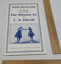 Fine Historical Art by L. D. EDGAR - WYOMING HERITAGE SERIES - listing #4977 picture