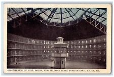 c1910s Interior Of Cell House New Illinois State Penitentiary Joliet IL Postcard picture
