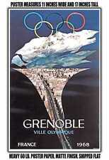 11x17 POSTER - 1968 Grenoble Olympic City, France 1968 picture