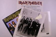 Iron Maiden Press Release Bruce Dickinson Orig EMI Promo Photos Merch Sheet 1988 picture