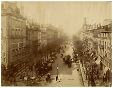 France, Paris, Boulevard des Italiens Vintage print, period print, shot picture