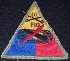 Early WWII US Army 10th Cavalry Regiment HQ Headquarters Shoulder Patch SSI Rare picture