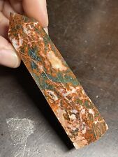 Carnelian Moss Agate Point Tower Crystal 3.68in Tall 85g picture
