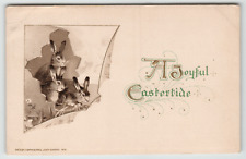 Postcard Easter 1912 John Winsch  A Joyful Easter with Rabbits picture