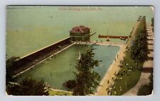 Erie PA-Pennsylvania, Public Bathing Pool, Antique Vintage Souvenir Postcard picture