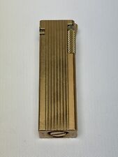 Vintage Cygnus Advertising Lighter Pan Am Airlines Gold Tone Block picture