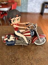 Betty Boop Born To Ride Collector Doll Harley Motorcycle 2000 Danbury Mint picture