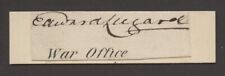 Edward Lugard d.1898 signed autograph 1x3 cut Colonel of 31st Regimant AB1154 picture