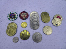 Lot of 18 vintage gaming / casino tokens / one dollar coins - Las Vegas+ picture