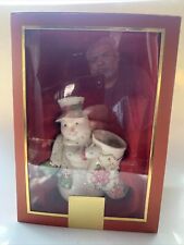 Lenox For The Holidays Bud Vase Petals & Pearls Porcelain Snowman Figurine picture