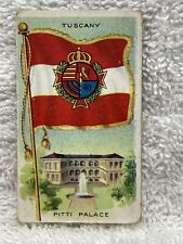Tuscany Recruit Little Cigar Flags of the Nations Tobacco Card Gray Back Vtg picture