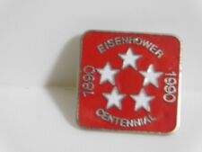 Vintage Eisenhower Centennial 1890 - 1990 Enamel Pin picture