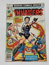 Invaders 17 NEWSSTAND 1st Cover App Warrior Woman Marvel Comics Bronze Age 1977 picture