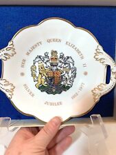 Collectible Royal Queen Elizabeth Silver Jubilee Dish 1977 Coalport Bone China picture