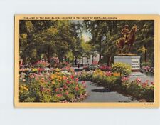 Postcard One of the Park Blocks Portland Oregon USA picture