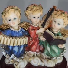 3 Heavenly Cherub Angel's Singing Figurine Home Decor Gift - Bello Collection picture