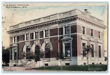 1910 US Post Office Exterior Roadside Mitchell South Dakota Posted Tree Postcard picture