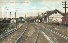 LP57 Nelsonville Ohio Depot R.R. Station Hocking Valley  Postcard picture
