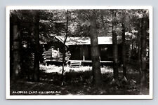 1961 RPPC Hillsboro Camp Log Cabin From Maureen Kneeland Hillsboro NH Postcard picture
