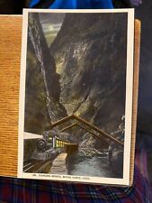 Hinging Bridge at Night, Royal Gorge, Colo.  Postcard picture