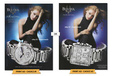 BULOVA Watches 1-Page PRINT AD 2008 Mallory June - YOUR CHOICE of Ad picture