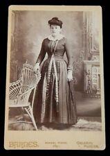 1891 CABINET CARD PHOTO FASHION ELEGANT WOMEN by BARNES ORLANDO FLORIDA picture